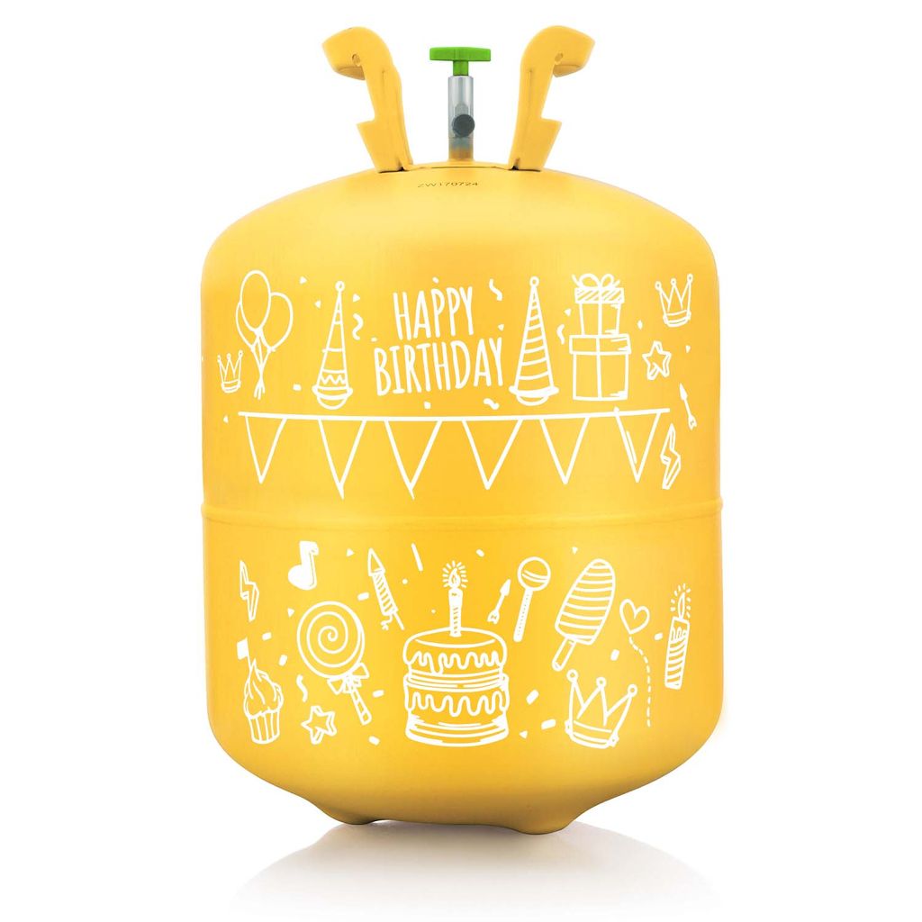 Ricokids Heliumflasche 0,42 m3 mit Luftballons und Schleife Produktbild 