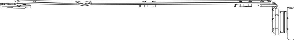 ROTO NX Axerarm P 12/20-13 Gr. 150 FFB 290-410 mm silber links