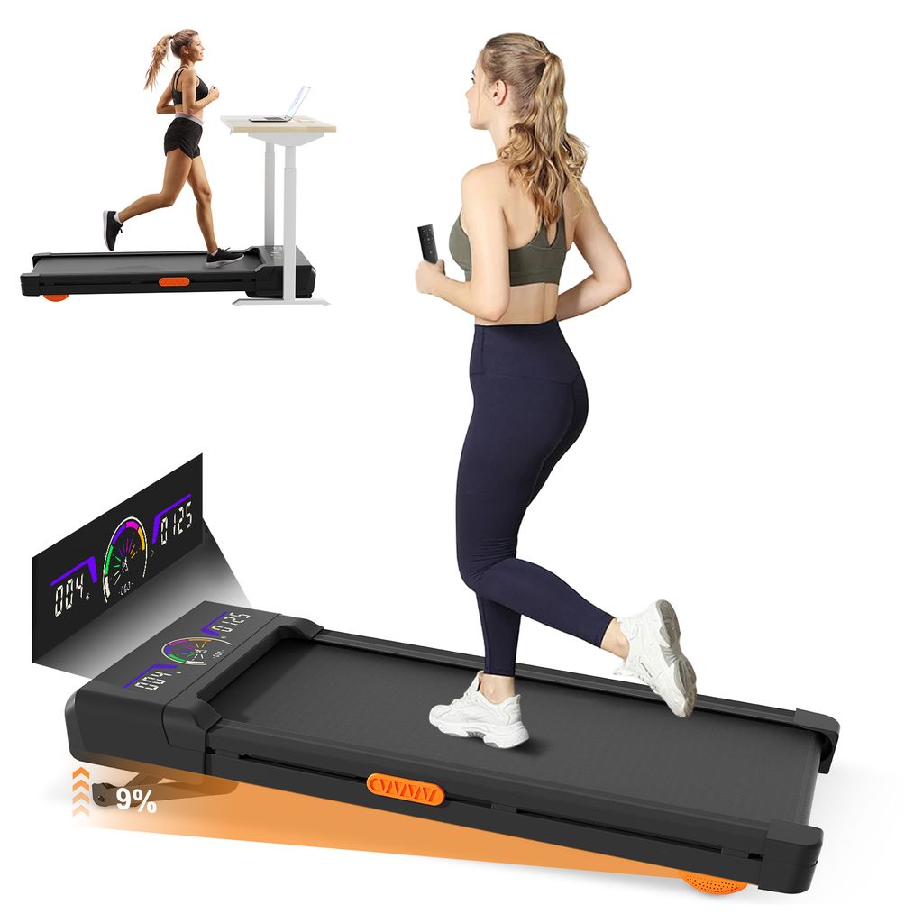 Klappbares Laufband, Elektrisches Laufbander für zu Hause, Walking Pad Laufba 2.5PS leiser Elektromotor, breite Lauffläche 40,5cm,LED-Display,1-6...