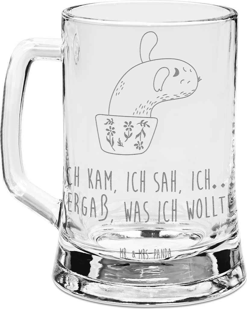 Mr. & Mrs. Panda Humpen Kaktus Mama - Transparent - Geschenk, Kakteen, Seidel, Glas Bierkrug, Motivation, Ärger, Büro, Krug, graviert, Quote, Mit...