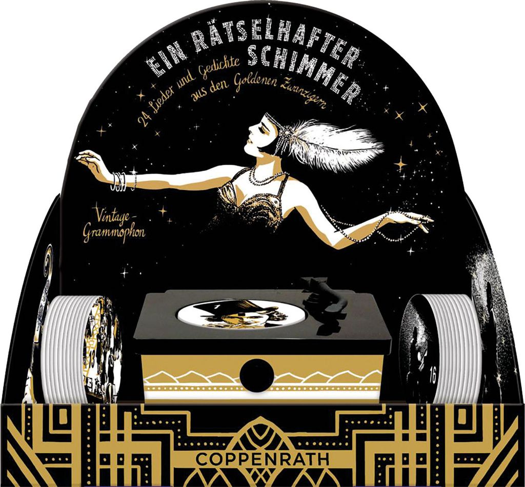 Vintage-Plattenspieler: Rätselhafter Schimmer-Goldene 20er