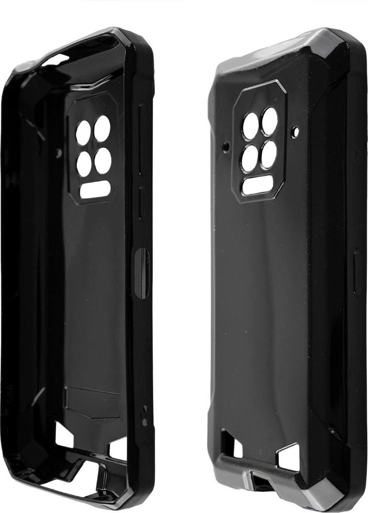 caseroxx Schutz-Hülle TPU-Hülle kompatibel mit Doogee S86 Pro, Gummi Handy Tasche schwarz