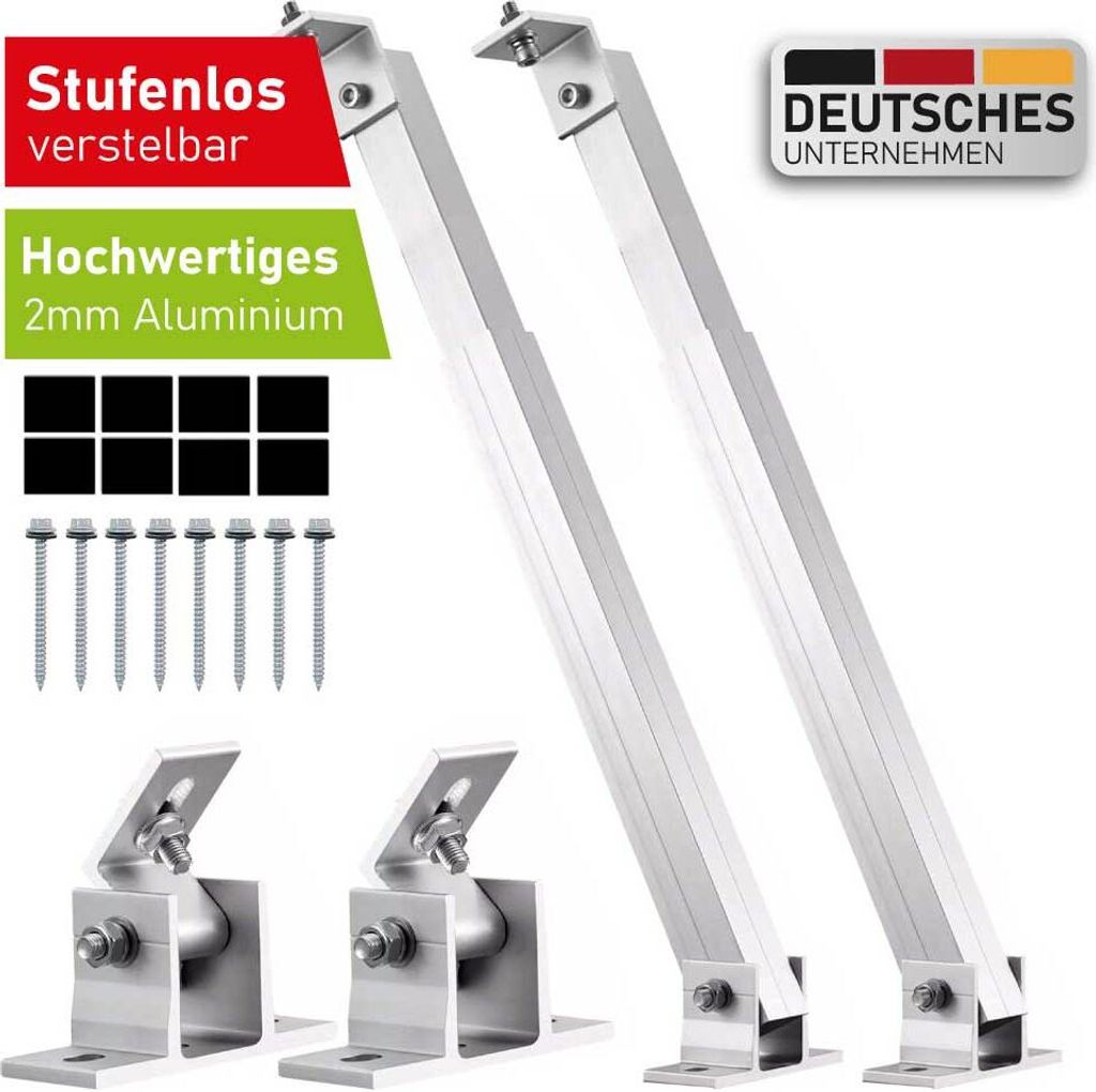 SIGA Solarmodul Halterung Flachdach für 1 Solarmodul Set Produktbild 