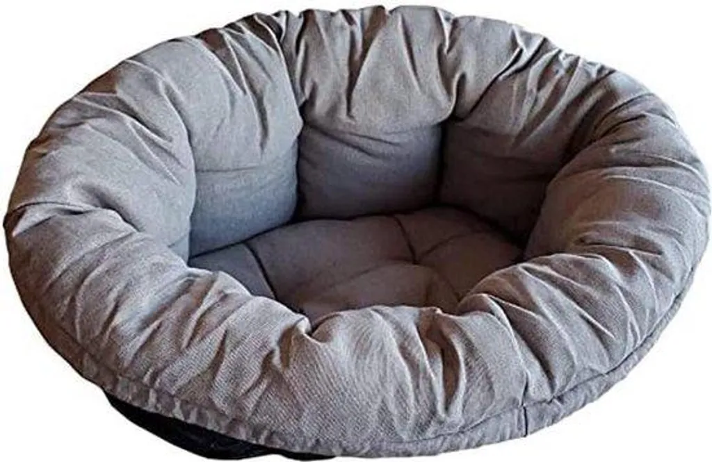 Coussin rembourré pour chien et chat gris 52x39x21 cm déhoussable