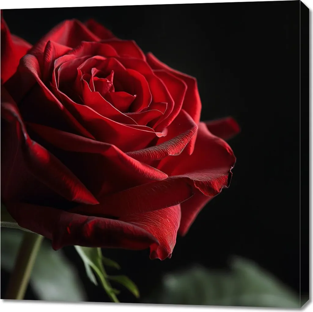 Image Rose à mi-ombre 90 x 90 cm - Finition Premium et Design Carré