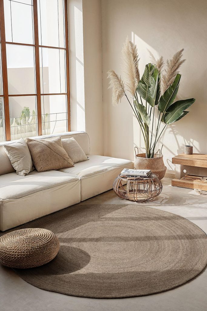 Hanse Home Jute Teppich Rund Rangpur, Handgewebt