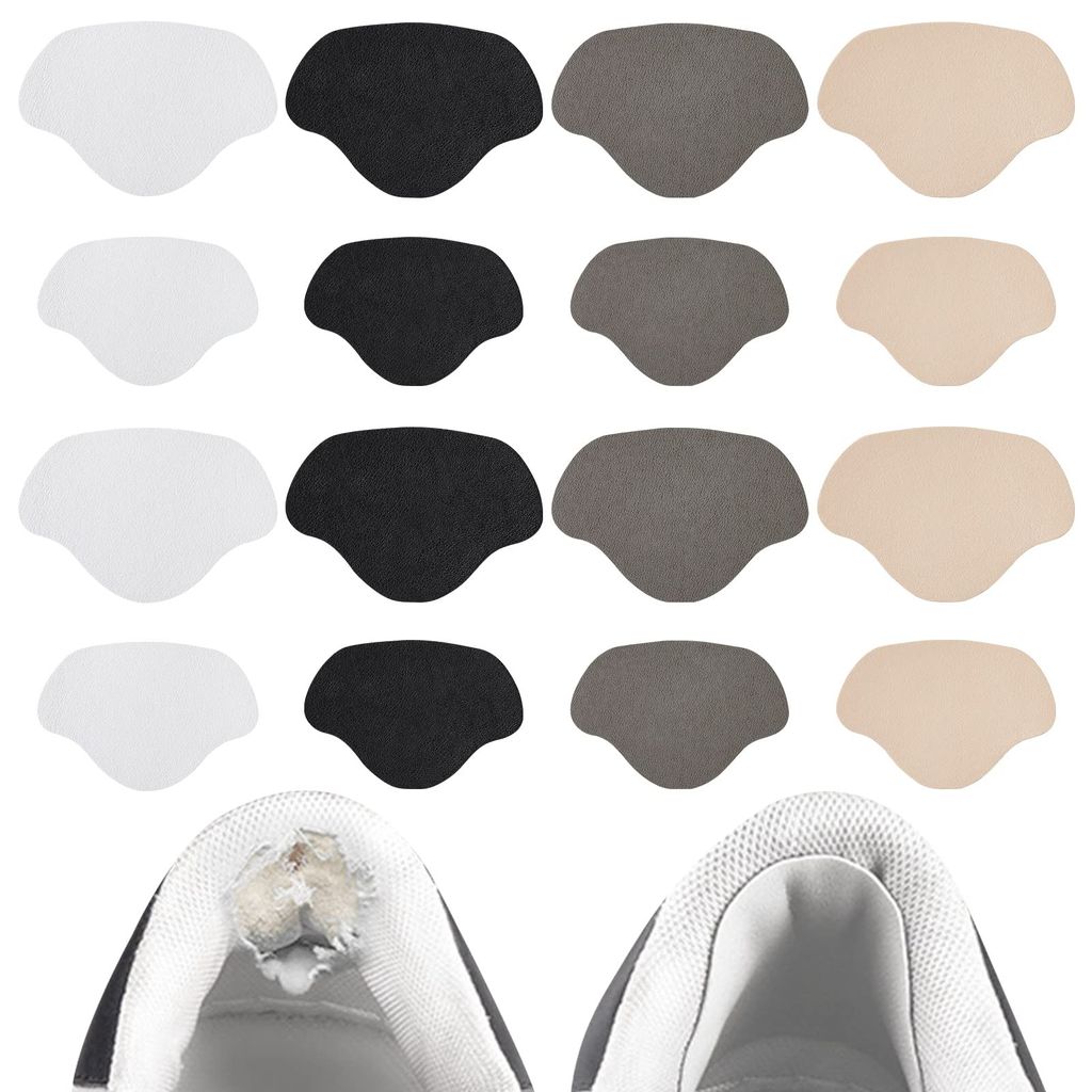 Paar Schuhe Ferse Reparatur, Selbstklebend Schuh Ferse Patch, Zwei Stile Reparaturpflaster für Leder- oder Sportschuhe zum Schutz der Ferse