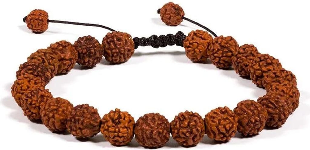 Mala/bracciale rudraksha 21 artigli regolabile -- 0,8 cm Immagine del prodotto 