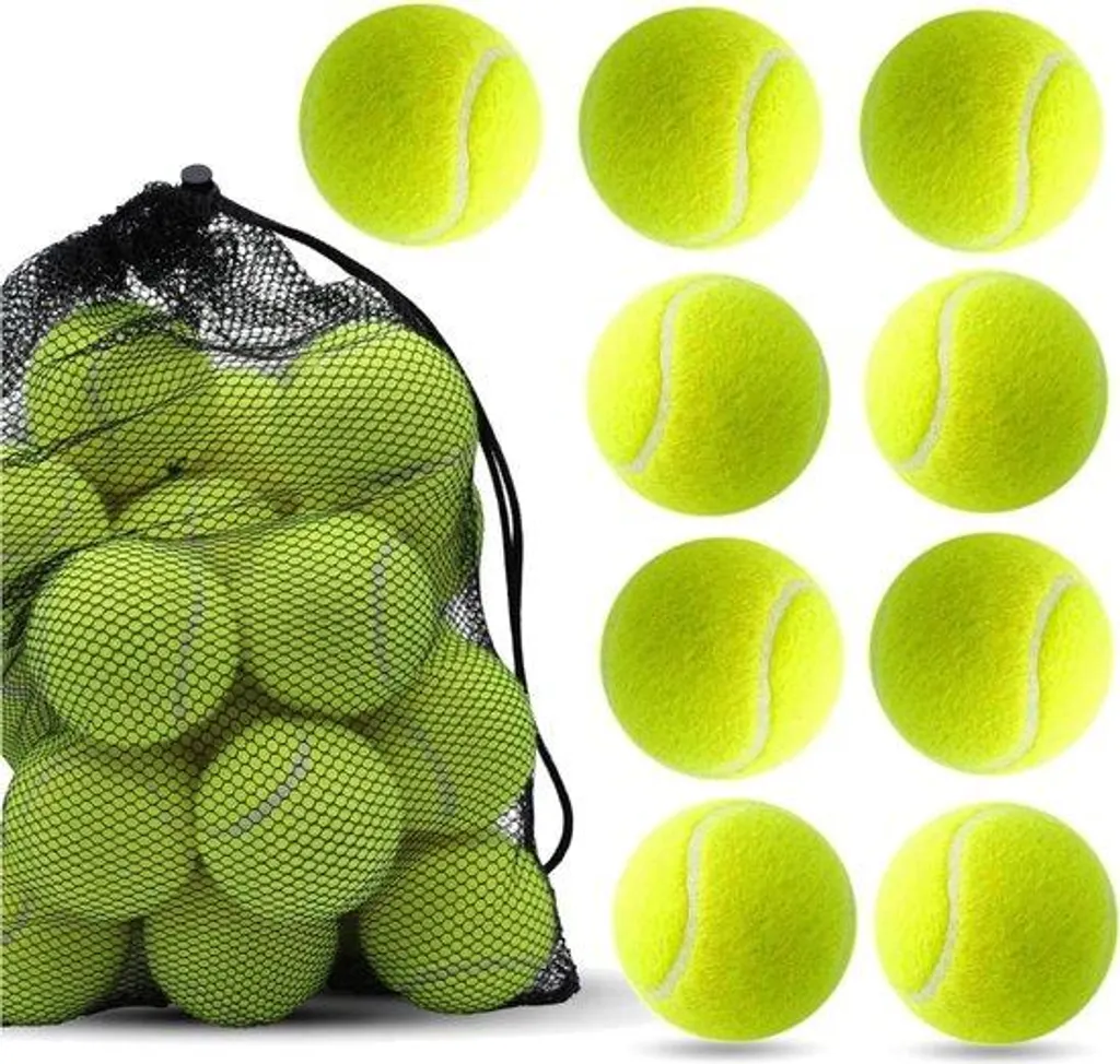 Balles d'entraînement de tennis polyvalentes - Lot de balles sport et loisir
