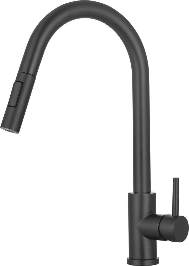 LOMAZOO Küchenarmaturen & Wasserhähne Turais Edelstahl Schwarz