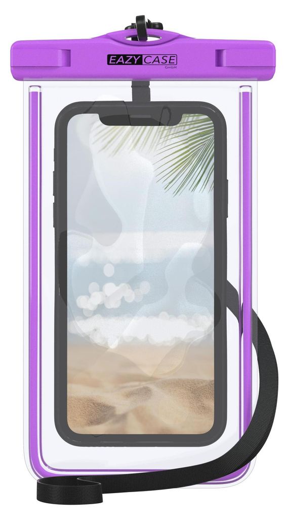 EAZY CASE - wasserdichte Unterwasserhülle, Handyhülle Universal Unterwassertasche, Handy Tasche wasserfest, für alle Smartphones bis 6,7" mit Um...