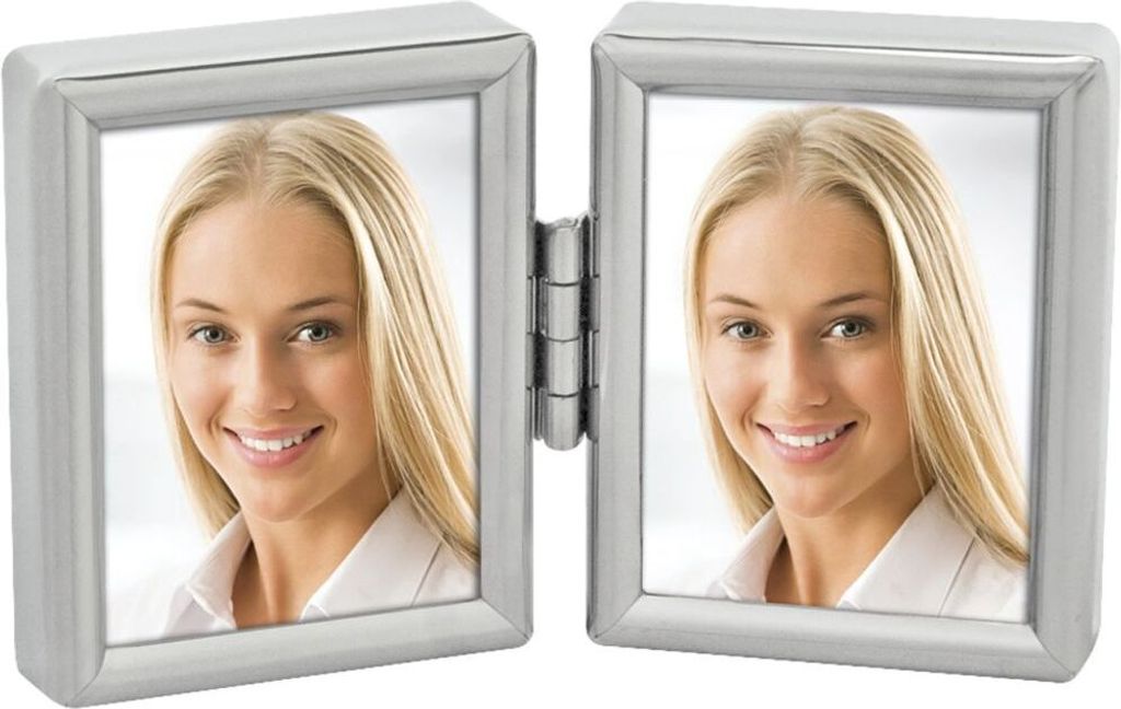 ZEP dvojitý mini rámik na 2 obrázky 3,5x4,5 cm strieborný Obrázok produktu 