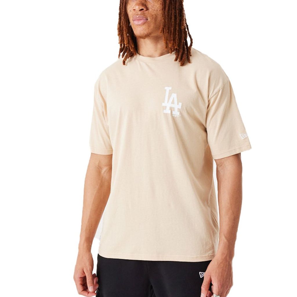 New Era Oversized Shirt - Los Angeles Dodgers beige - S