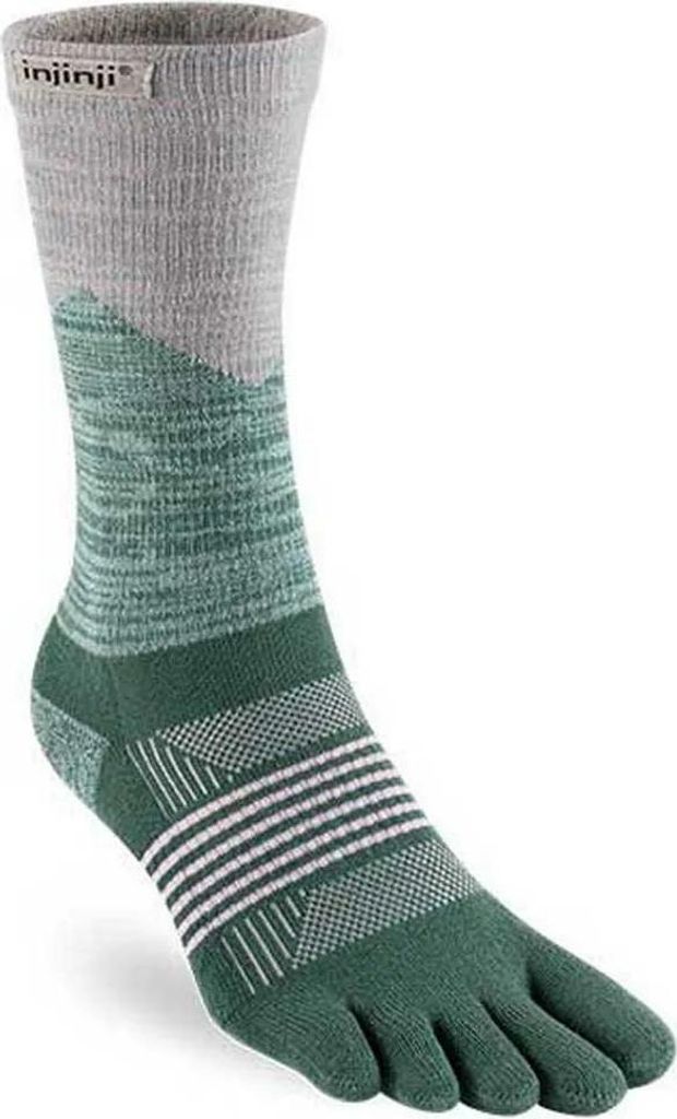Injinji Trail Midweight Crew Socken Grün EU 35-40 Frau Grün EU 35-40