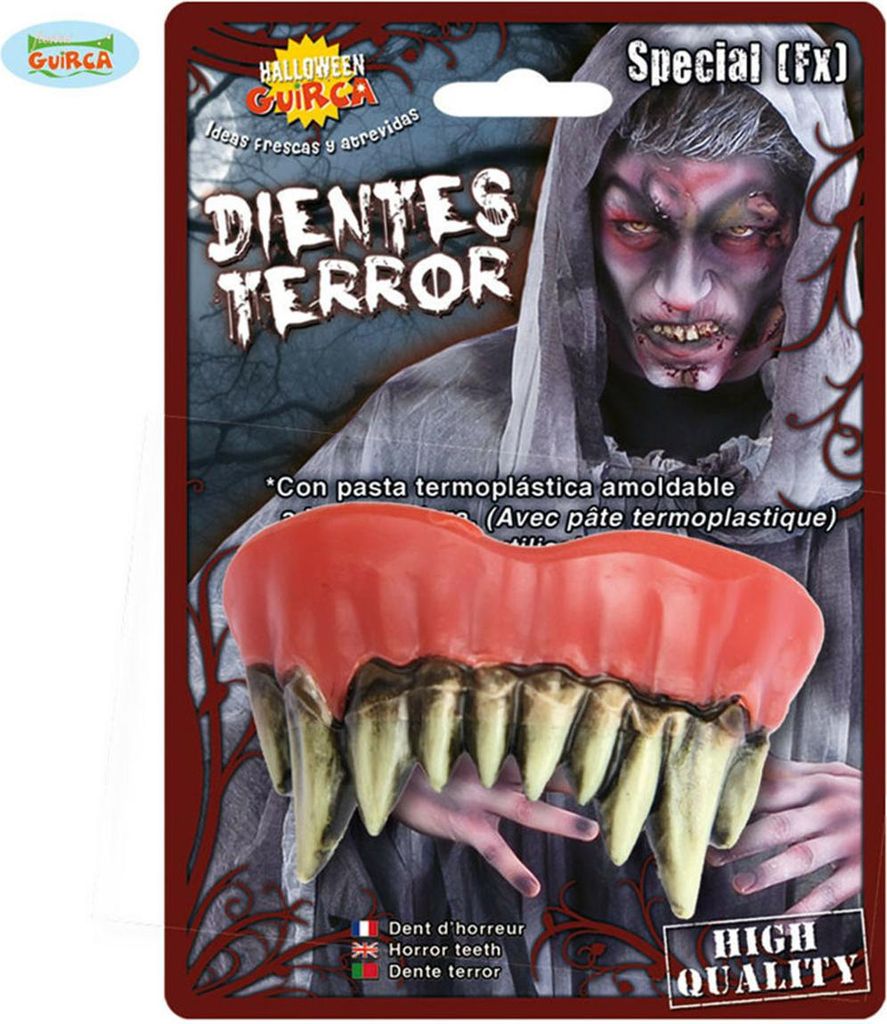 Dents de zombie d'Halloween avec thermoplastique Image du produit 
