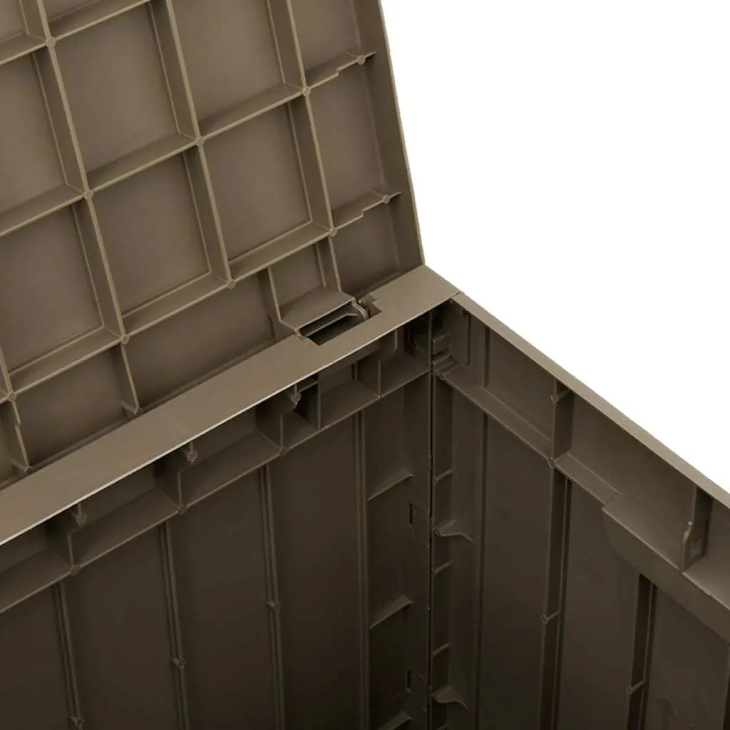 Boîte de rangement de jardin en Polypropylène Gris - Format Compact - 9
