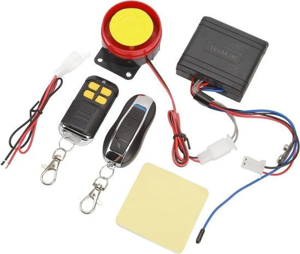 Système d'alarme scooter 12V avec télécommande et kit sécurité antivol