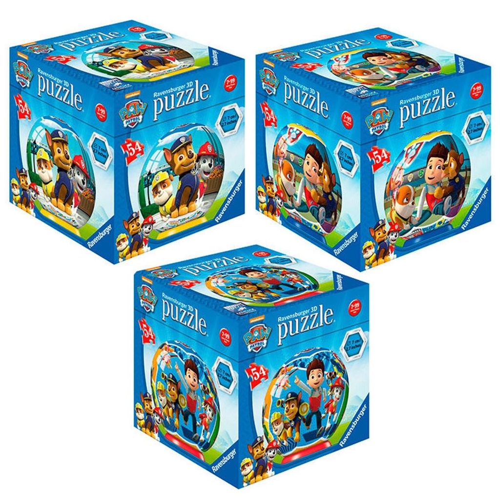 RAVENSBURGER 3D Puzzleball Paw Patrol 01 - 54 pièces Image du produit 