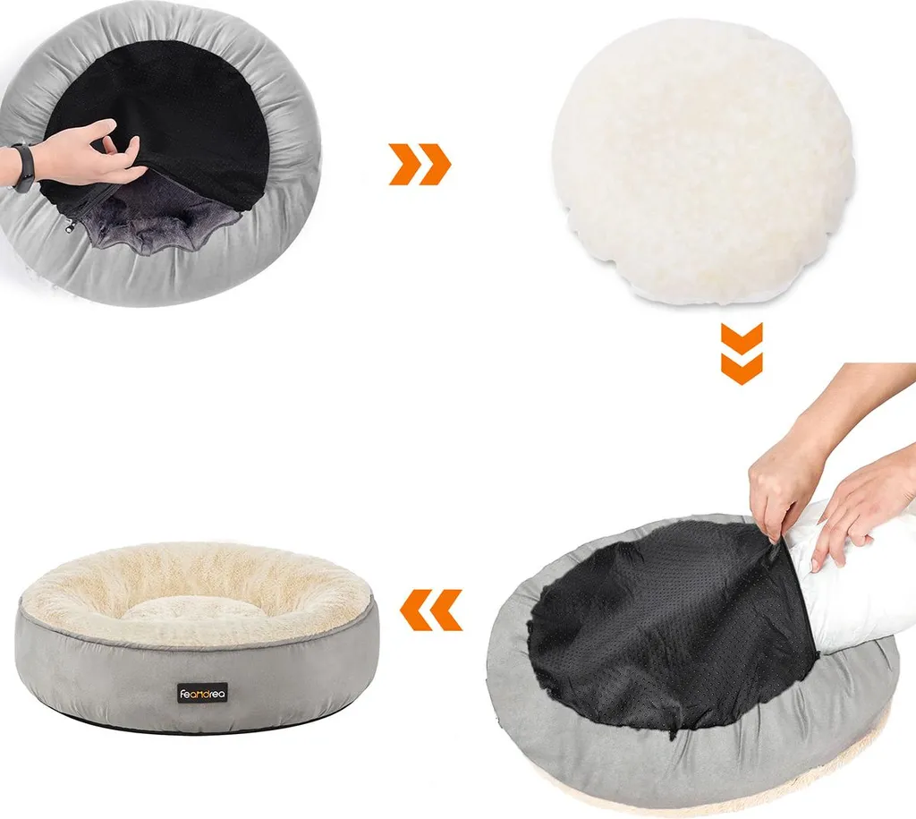 Cuccia esterna per cani grigio-bianca: impermeabile e super resistente - 5