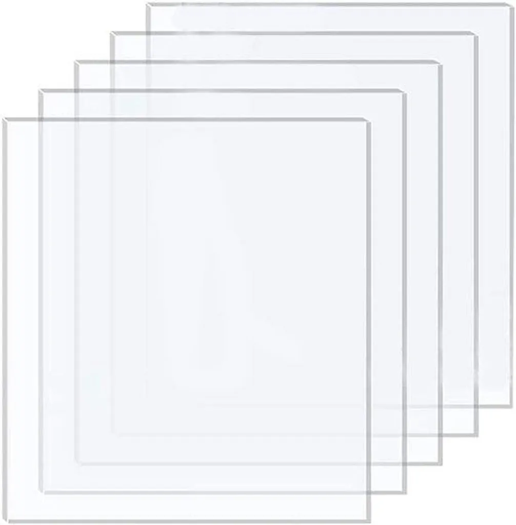 Panneaux en verre acrylique transparent 2 mm pour vitrines de musée