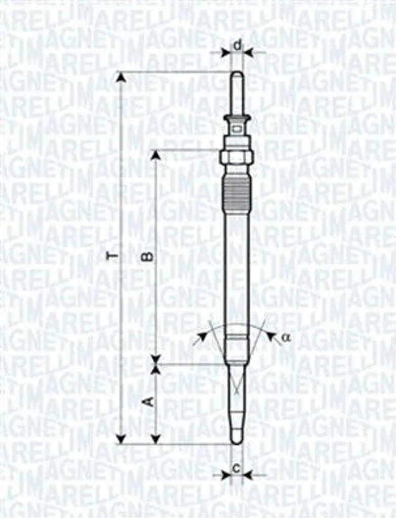 Magneti Marelli 062900078304 - Candeletta BMW Serie 7 E65 Originale