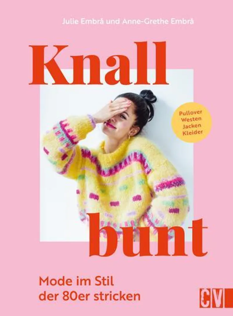 Livre de tricot vintage spécial mode 80s pour tricoter des pulls colorés