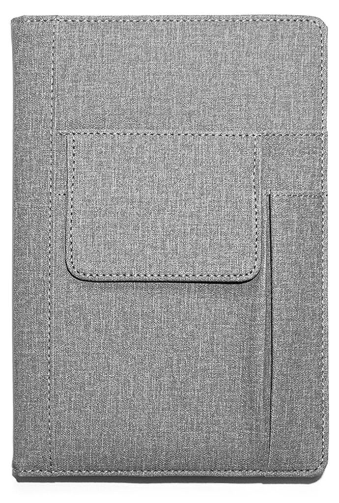 Liniertes Notizbuch für Damen und Herren, Stoffeinband, A5-Format, 200 Seiten, dickes Papier, mit Taschen für Arbeit, Notizen und Schreiben