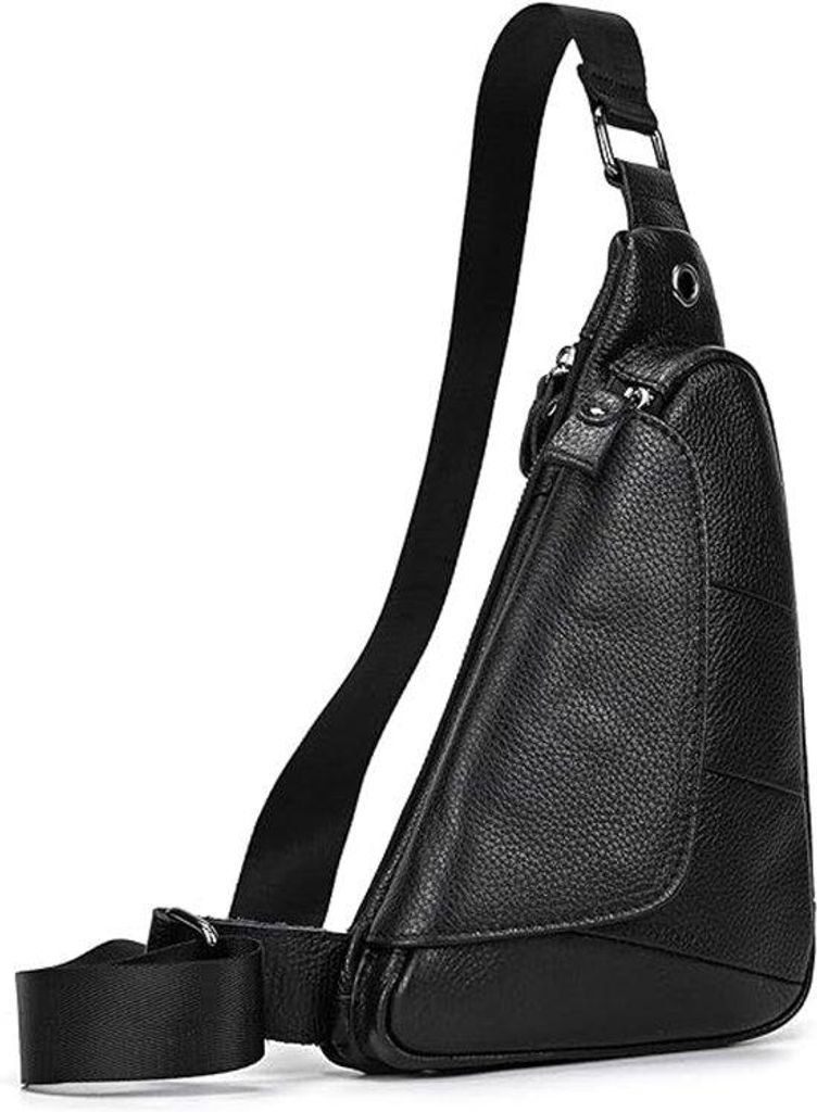 Leder Crossbody-Tas Drei-Eck Anti-Diebstahl Reise-Tasche