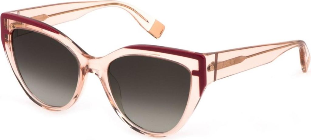 Furla SFU694 Shiny transparent peach 55/18/140 Damen Sonnenbrillen