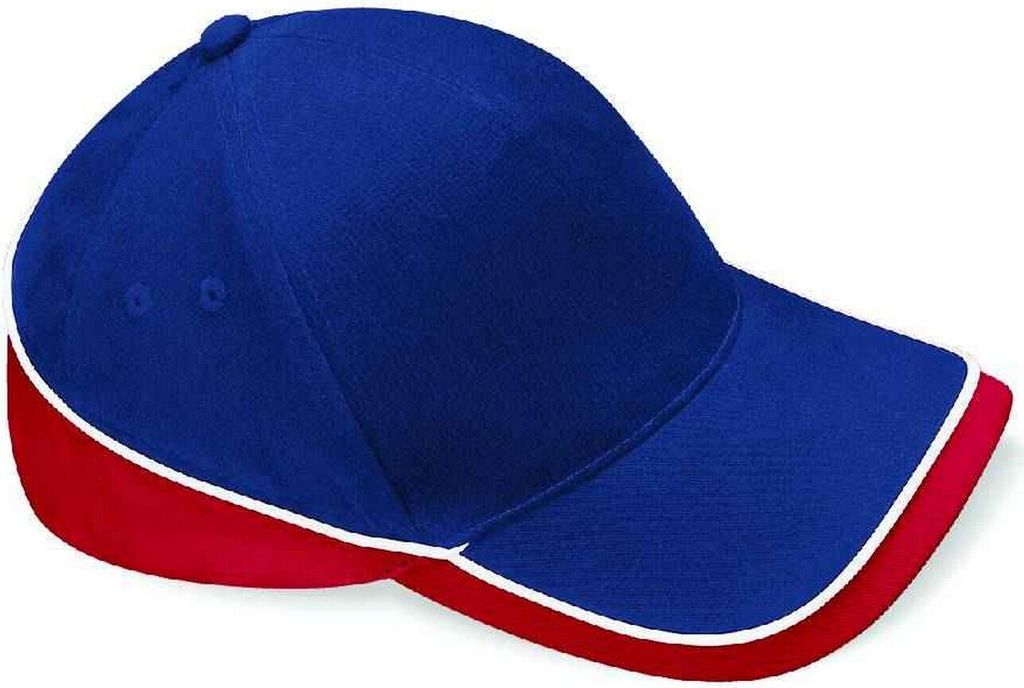 Beechfield - Kappe "Teamwear Competition" PC4226 (Einheitsgröße) (Dunkelblau/Rot/Weiß)