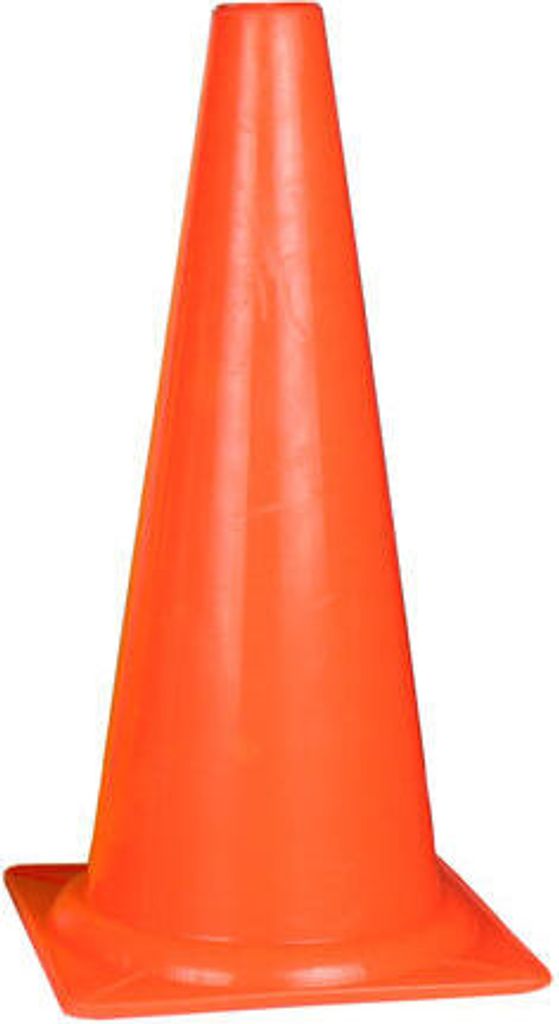 Stożek sportowy pomarańczowy wysokość/szerokość 46 cm Zdjęcie produktu 
