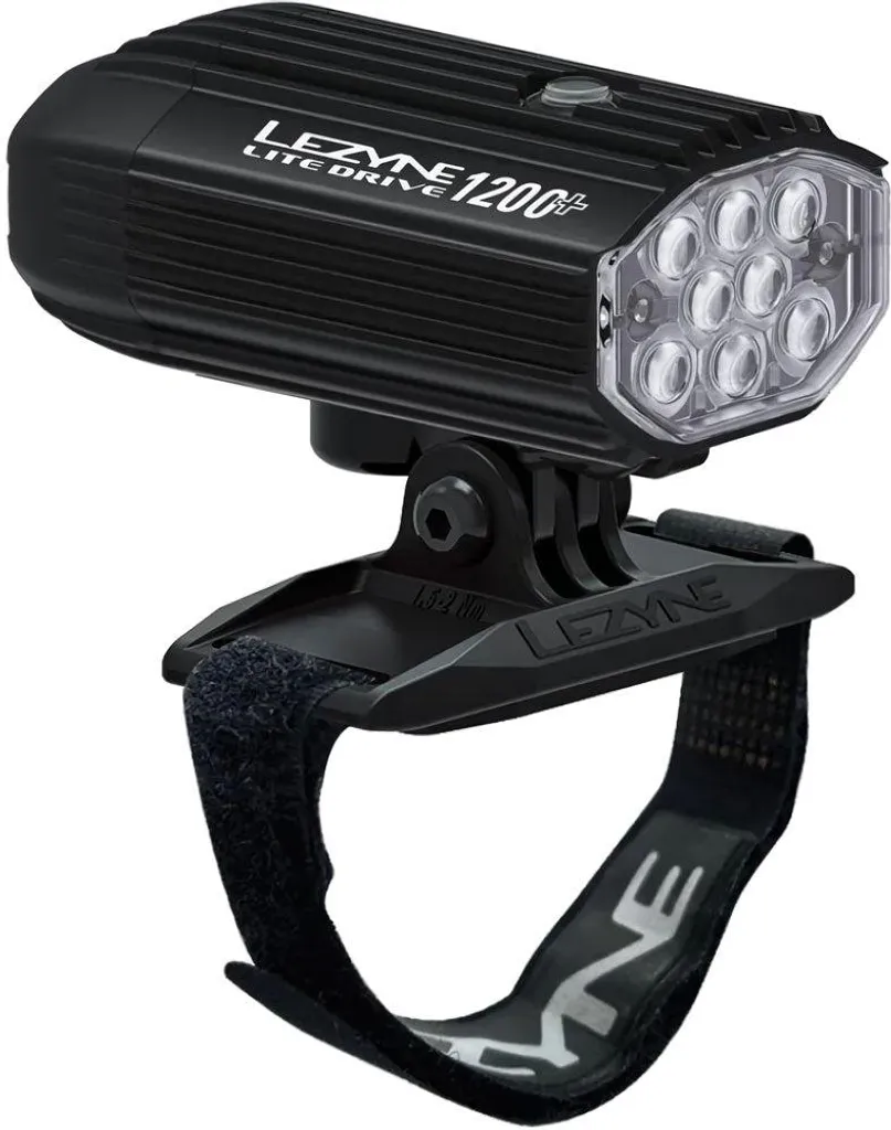 Feu de casque vélo pour VTT nocturne Lezyne Lite Drive 1200 lm Robuste
