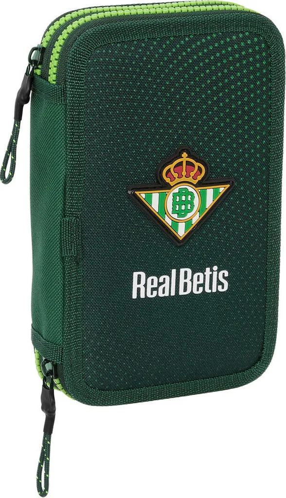Borsa a doppia molla Real Betis Balompié verde 12,5 x 19,5 x 4 cm 28 pezzi