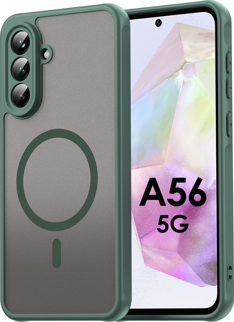 Handyhülle für Samsung Galaxy A56 Matt Case Schutzhülle Kratzfest Passgenau Grün