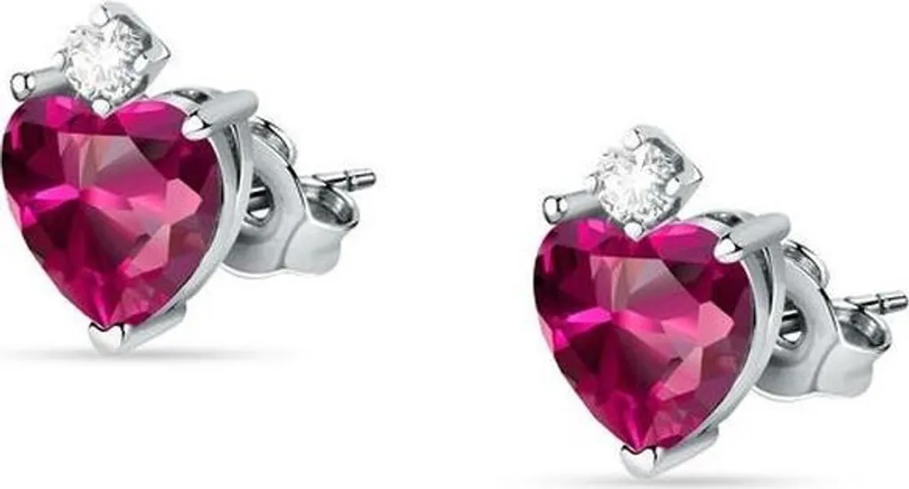 Orecchini Morellato SAIW165 Tesori: Argento 925 e Cuore Rosso in Offerta