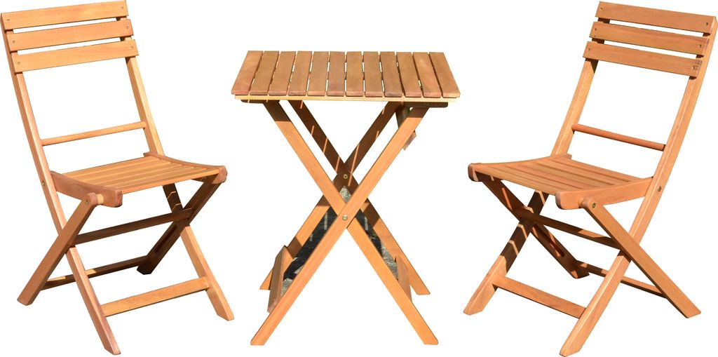 Gartenset Balkonset Stuhl Tisch Balkongruppe Diego 3tlg