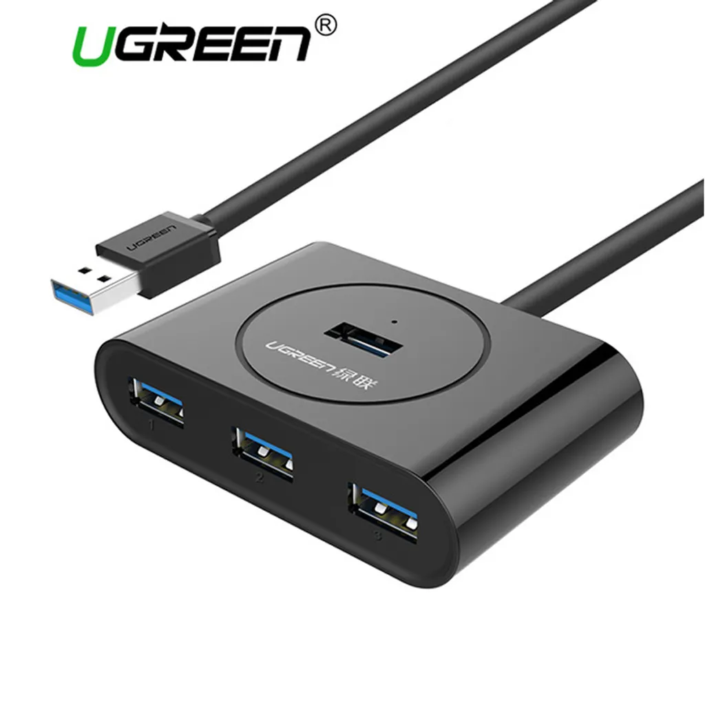 Ugreen 20290 Hub USB 3.2 Gen 1 4 Porte - Estensione Cavo 0,5m Nero - 22