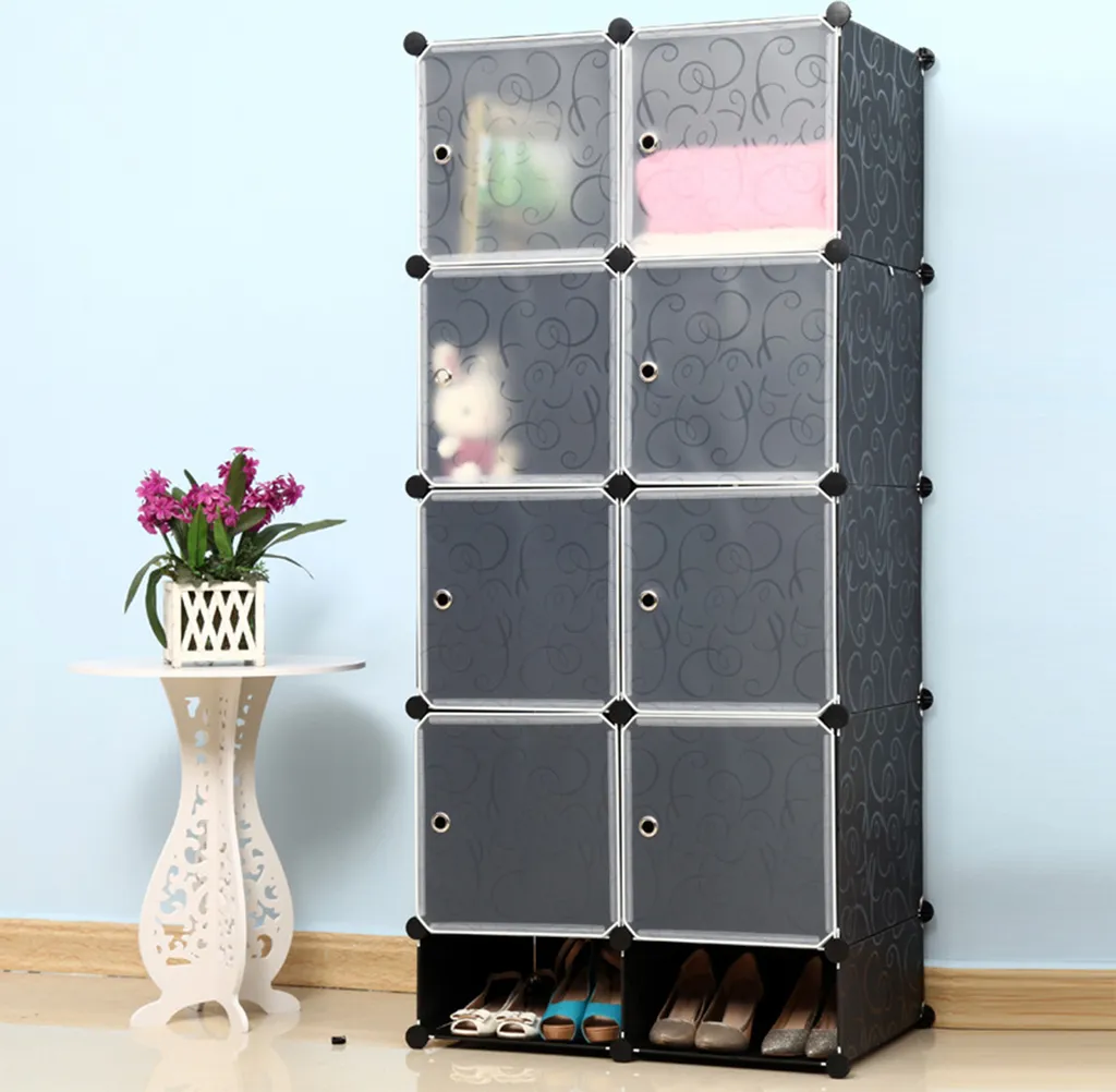Armoire à chaussures DIY modulable avec penderie intégrée - 10
