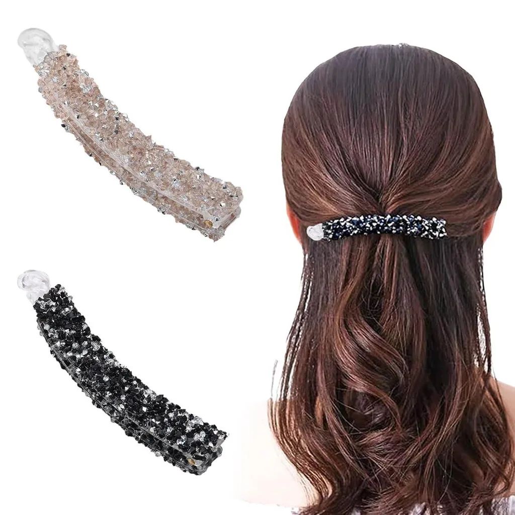 Barrette Banane pour Tresse en Epi - Pince Queue de Cheval Chic Femme