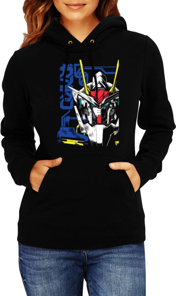 Damen Kapuzenpullover Japan Anime Manga Voltron, Lady 2XL / Schwarz