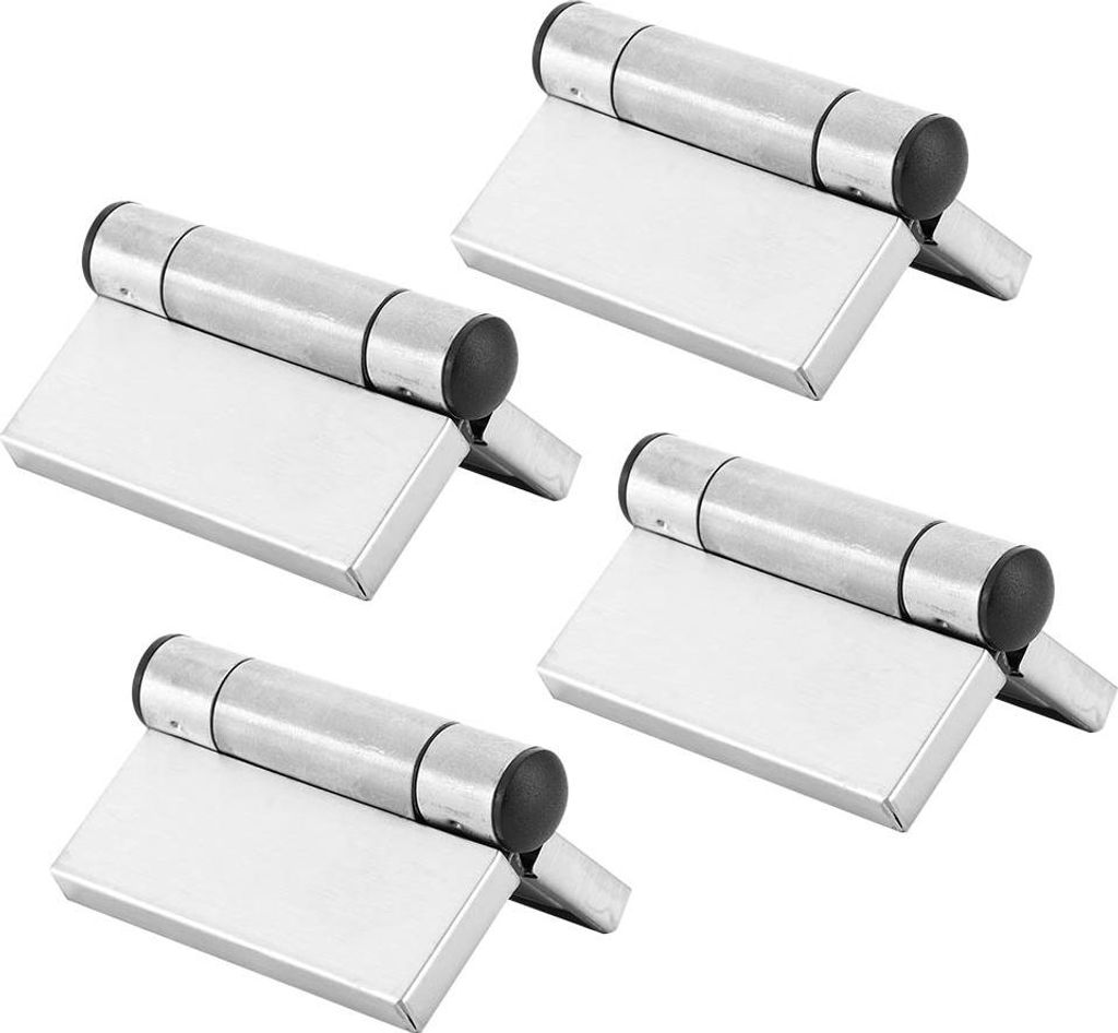 4Stück Edelstahl Federscharnier Automatisches Schließen Schrank Kleiderschrank Scharnier Hardware