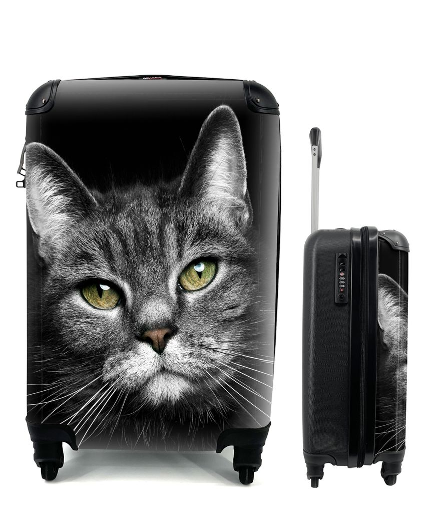 MuchoWow® Koffer Handgepäck Trolley Rollkoffer Kleine Produktbild 