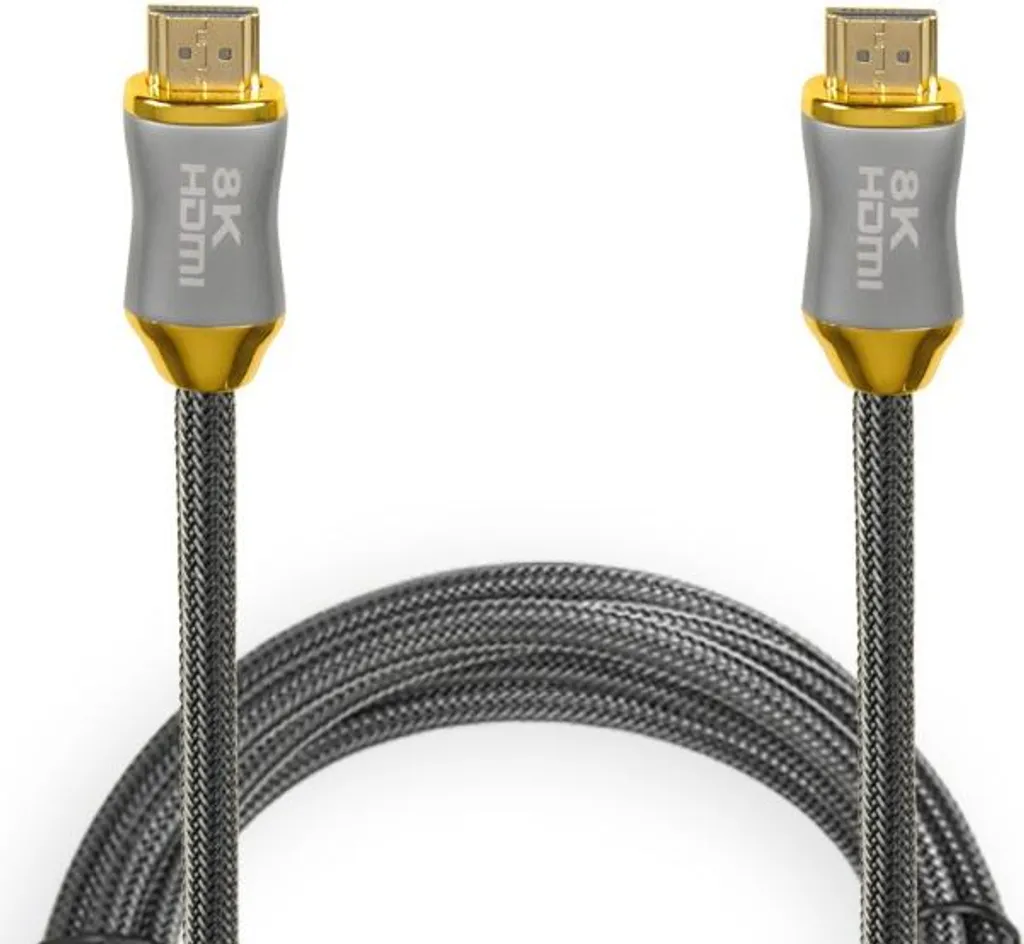 I-BOX HD08 Cavo HDMI 2.1 8K Argento 2m | Dolby Vision & Atmos eARC