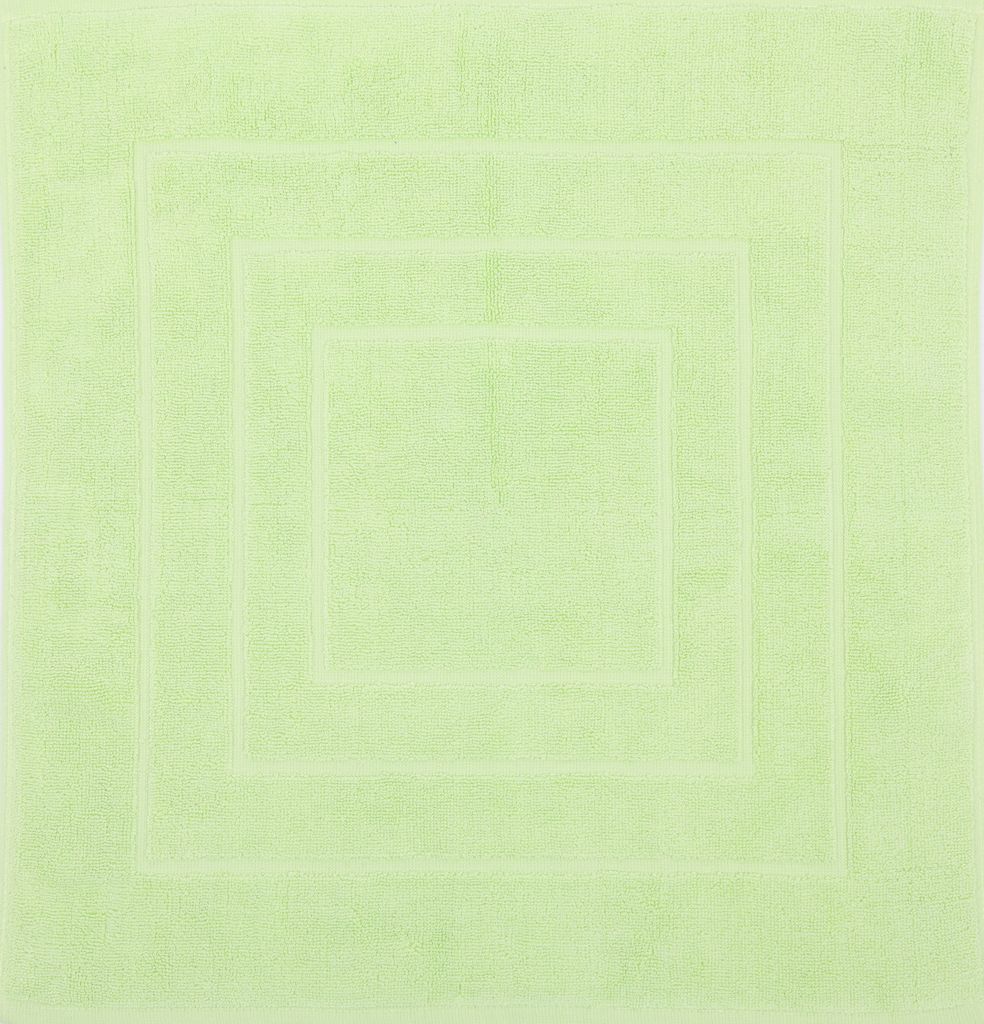 Betz Badvorleger 60x60 cm PALERMO Badematte Badteppich Duschvorleger 100% Baumwolle 680g/m² Farbe: grün