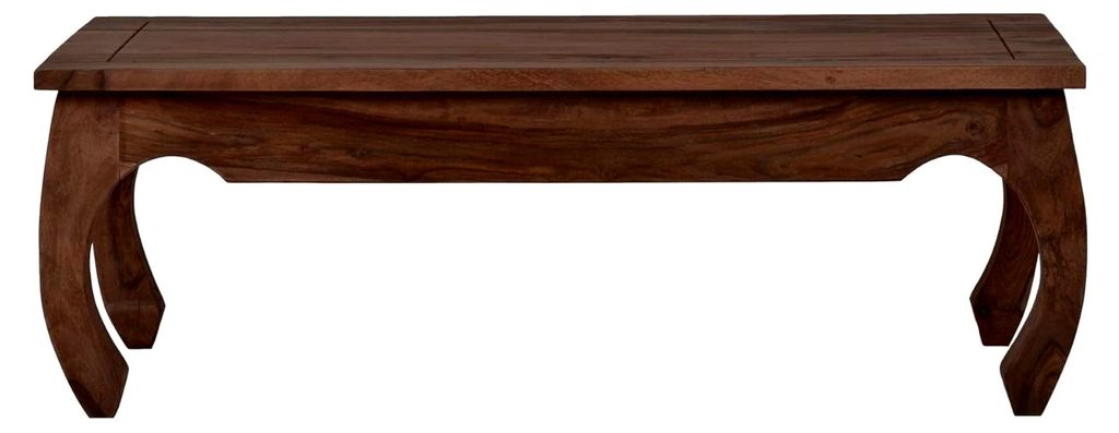 Couchtisch Colombo 120x60 cm Kolonialstil Massivholz Teak Dunkelbraun
