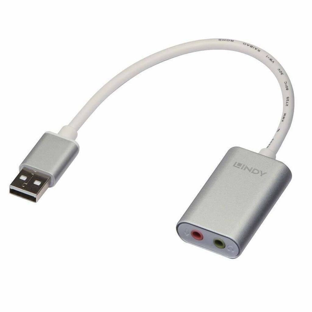 LINDY Audioadapter USB Typ A 3.5mm Produktbild 