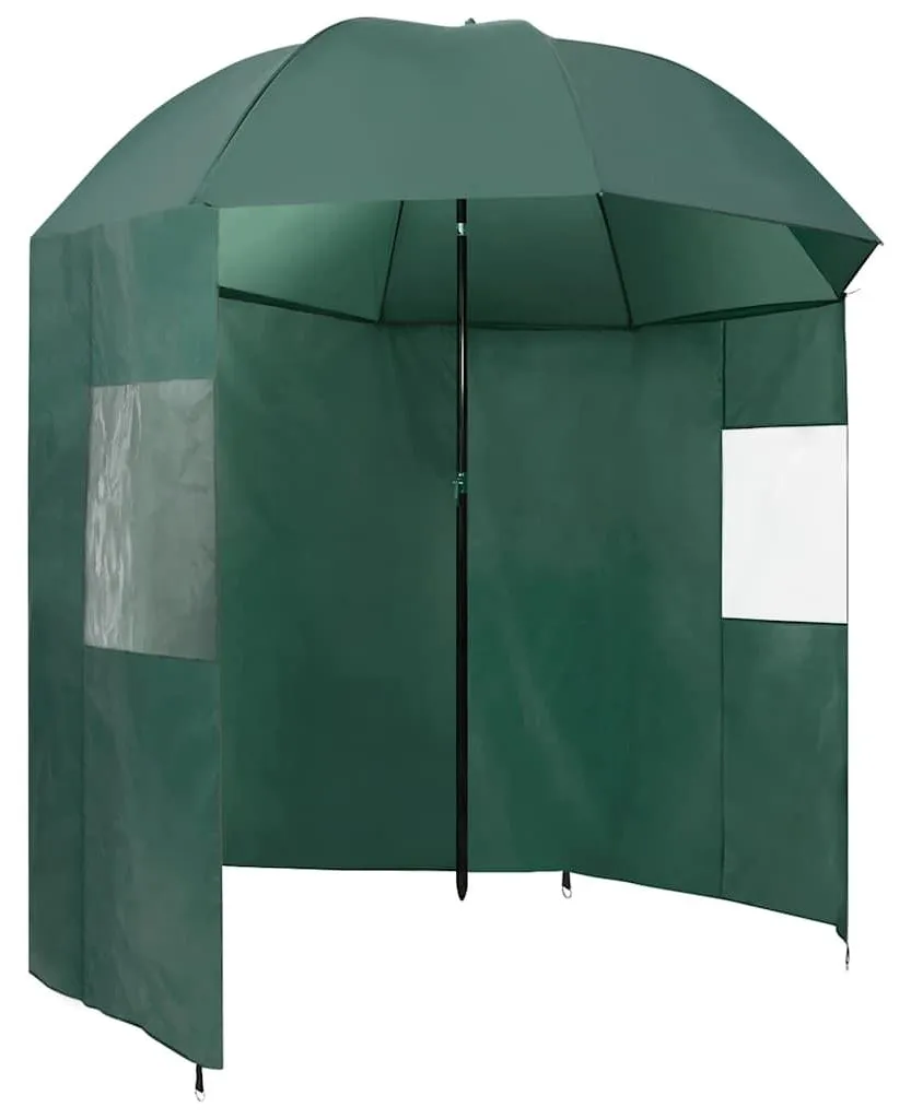 Parasol de plage résistant au vent vert pour éviter les coups de soleil - 8