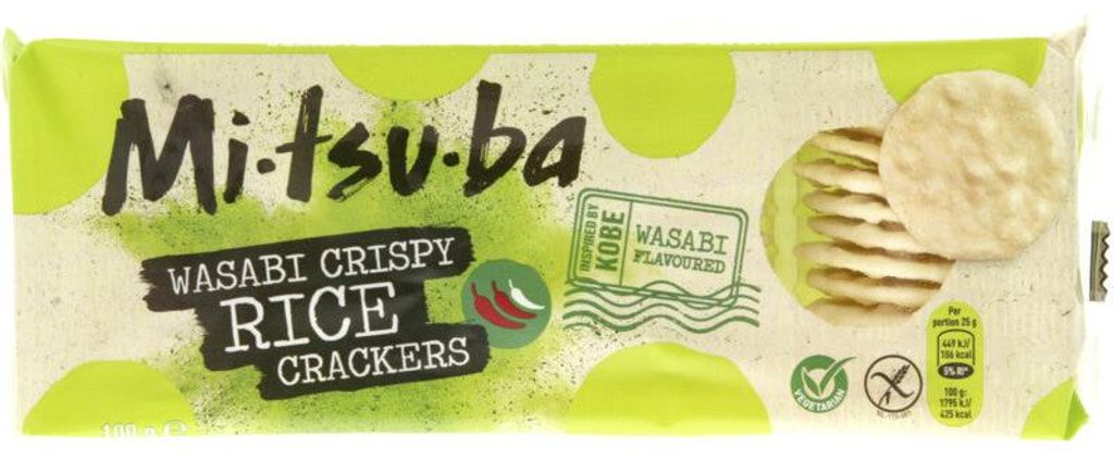 Mitsuba 114674, Reiscracker, Wasabi, 100 g, 425 kcal, 1795 Produktbild 