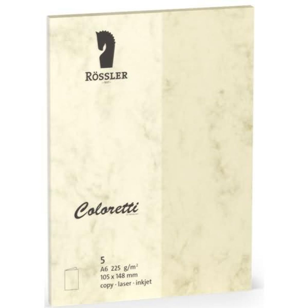 Rössler Papier 220706506 Coloretti Carte double - A6 Image du produit 