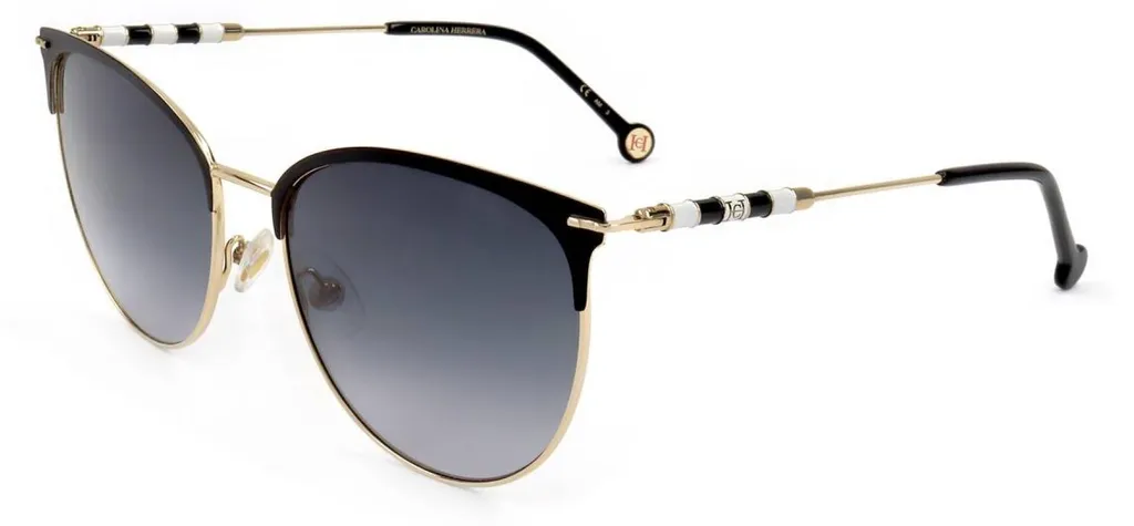 Lunettes de soleil Carolina Herrera CH 0037/S RHL/9O Noir et Or Taille 58